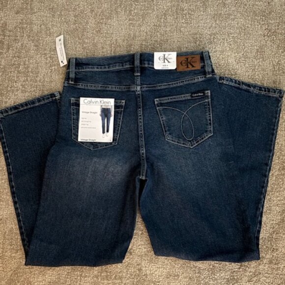 Calvin Klein Vintage Straight High Rise Jeans - Picture 3 of 7